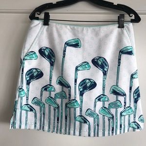 VINEYARD VINES Golf Club Print Skort Sz 4